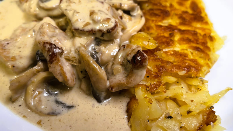 Creamy Veal Stew Swiss Style (Veal Cutlets Zurich Style)